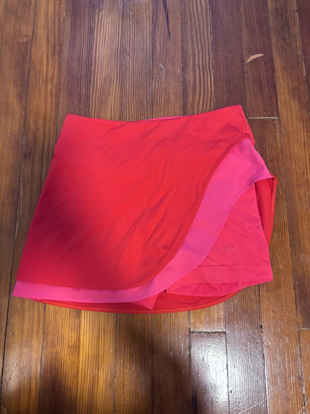 Lululemon Pink and Red Athletic Skort
